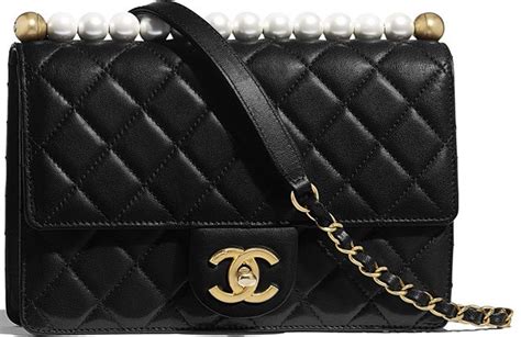 chanel pearl handle bag|chanel small quilted bag.